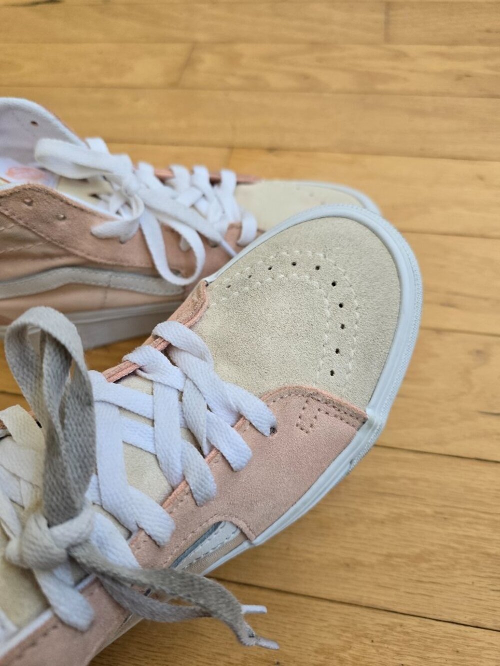 Vans | SK8-Hi Tapered Stackform peach colorblock sneakers | WMS 6 - Picture 5 of 11